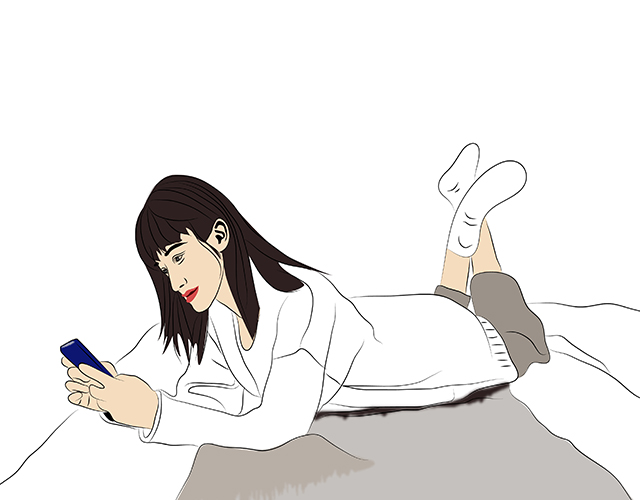 玩手机、女士、身体-康兴医疗器械官网